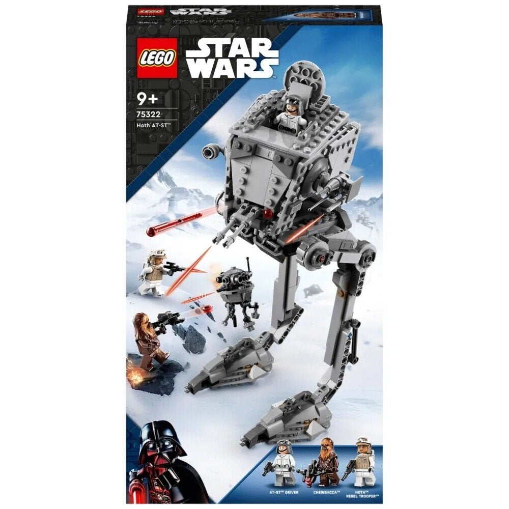 LEGO Star Wars Hoth AT-ST 75322 met minifiguren, Ophalen of Verzenden, Zo goed als nieuw, Overige merken