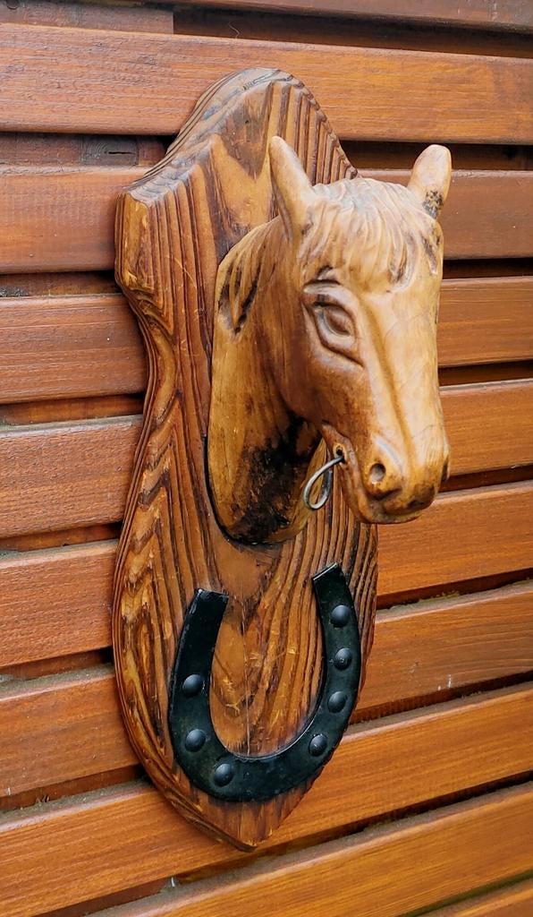 Wanddecoratie paardenhoofd, Ophalen of Verzenden