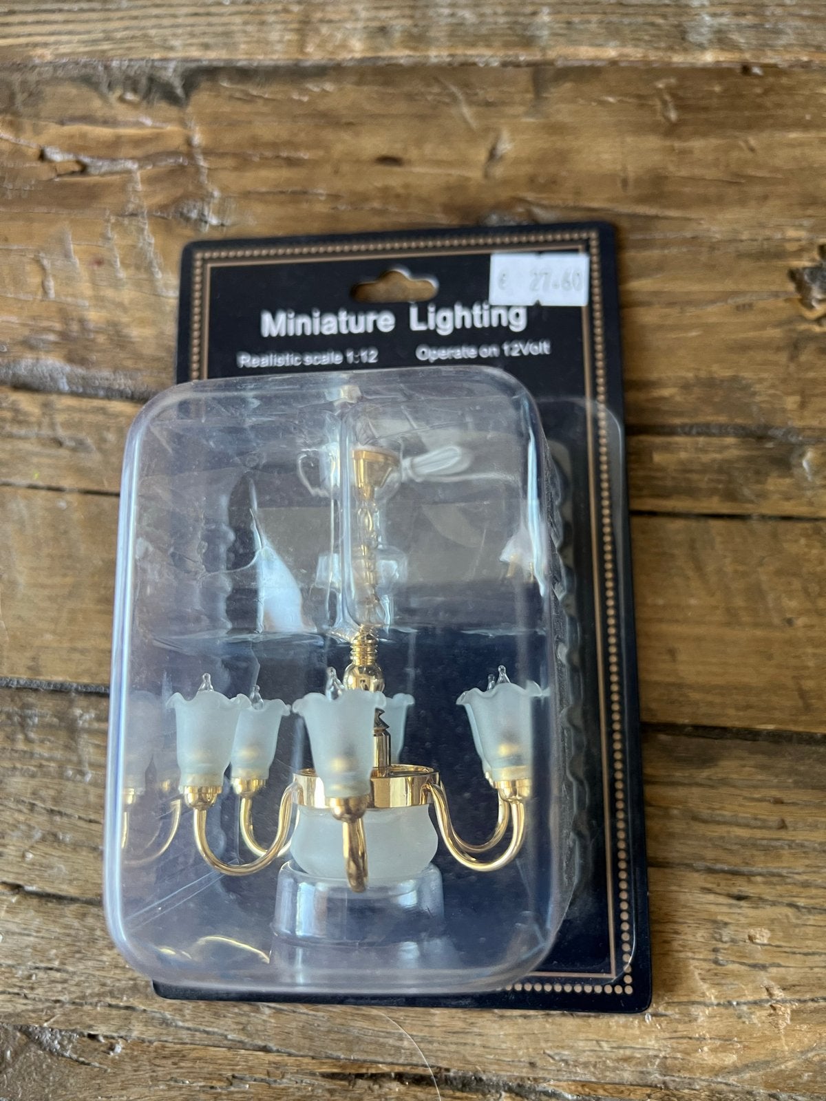 Miniatuur kandelaar voor poppenhuis - Schaal 1:12, Verzamelen, Ophalen of Verzenden, Nieuw, Poppenhuis