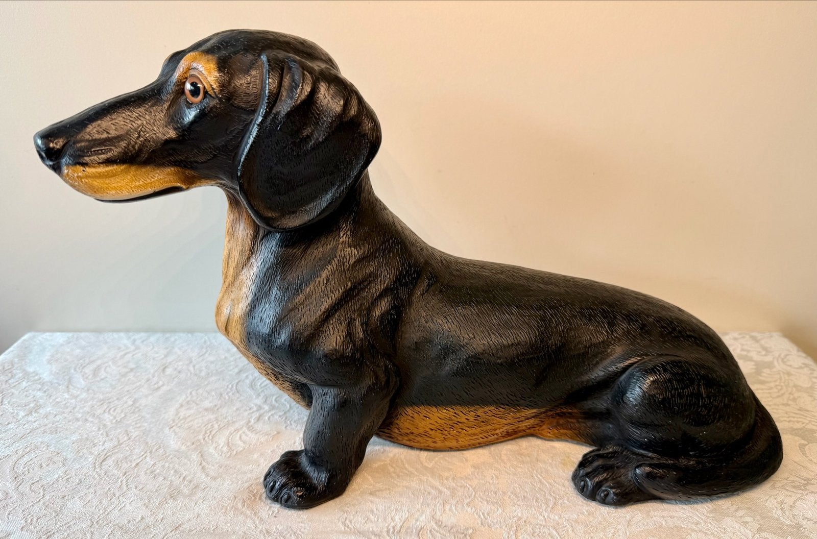 Boldrini Teckel Beeld  - Vintage Italiaans Design, Ophalen of Verzenden, Zo goed als nieuw, Hond of Kat, Beeldje of Figuurtje