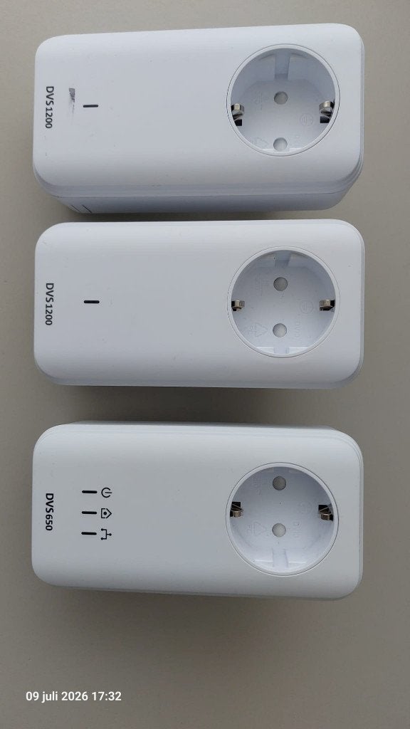 3 powerline adapters, Computers en Software, Powerlines, Ophalen, Zo goed als nieuw, KPN