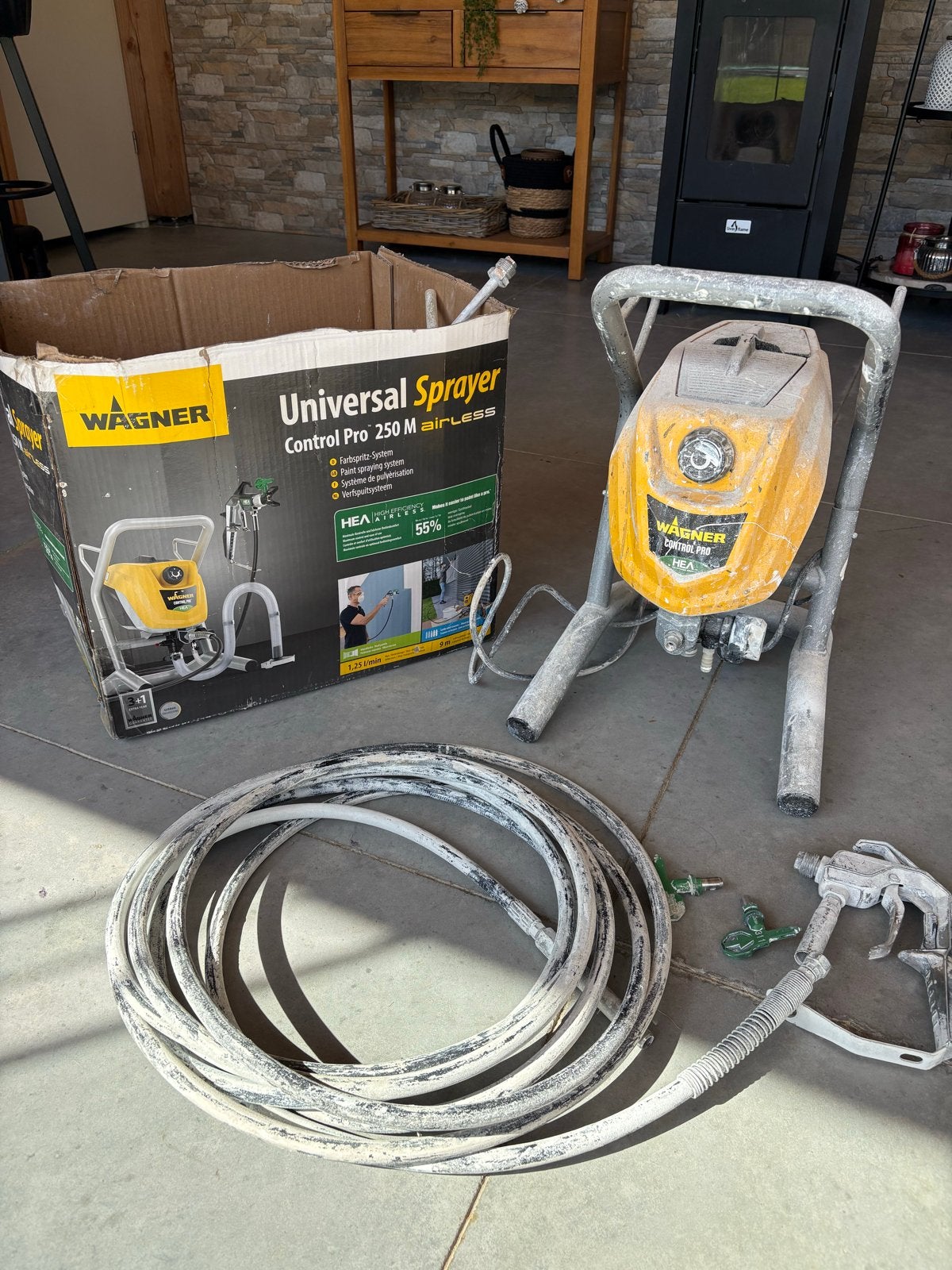 Wagner Universal Sprayer Control Pro 250 M Airless, Ophalen of Verzenden, Gebruikt, Overige kleuren, Verf