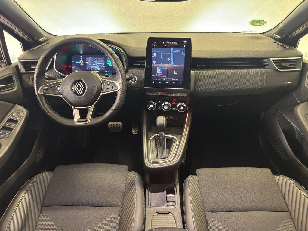 Renault Clio 1.6 E-Tech Full Hybrid 145 Esprit Alpine | 360, Auto's, Gebruikt, Met garantie (alle), Blauw, Leder en Stof