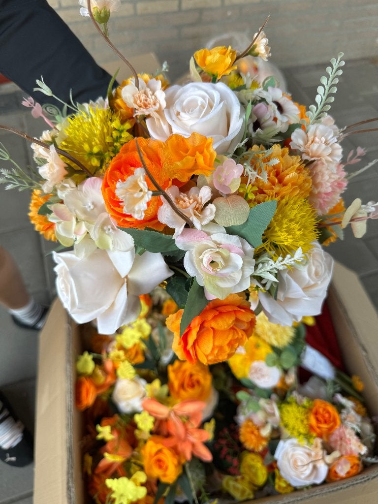 Zijden bloemen, Huis en Inrichting, Ophalen, Gebruikt
