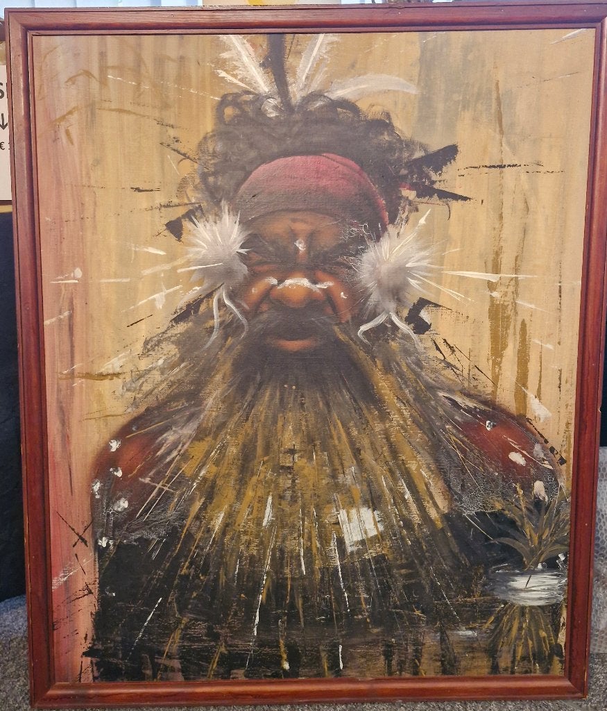 Aboriginal, Ophalen, Schilderij, Geschilderd