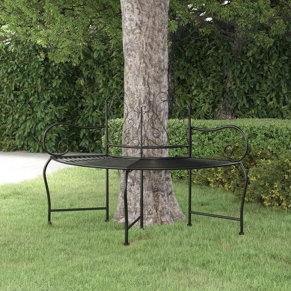 Boombank parkbank halfrond ijzer ø150 GRATIS BEZORGD!, Verzenden, Nieuw, Nvt, Nvt