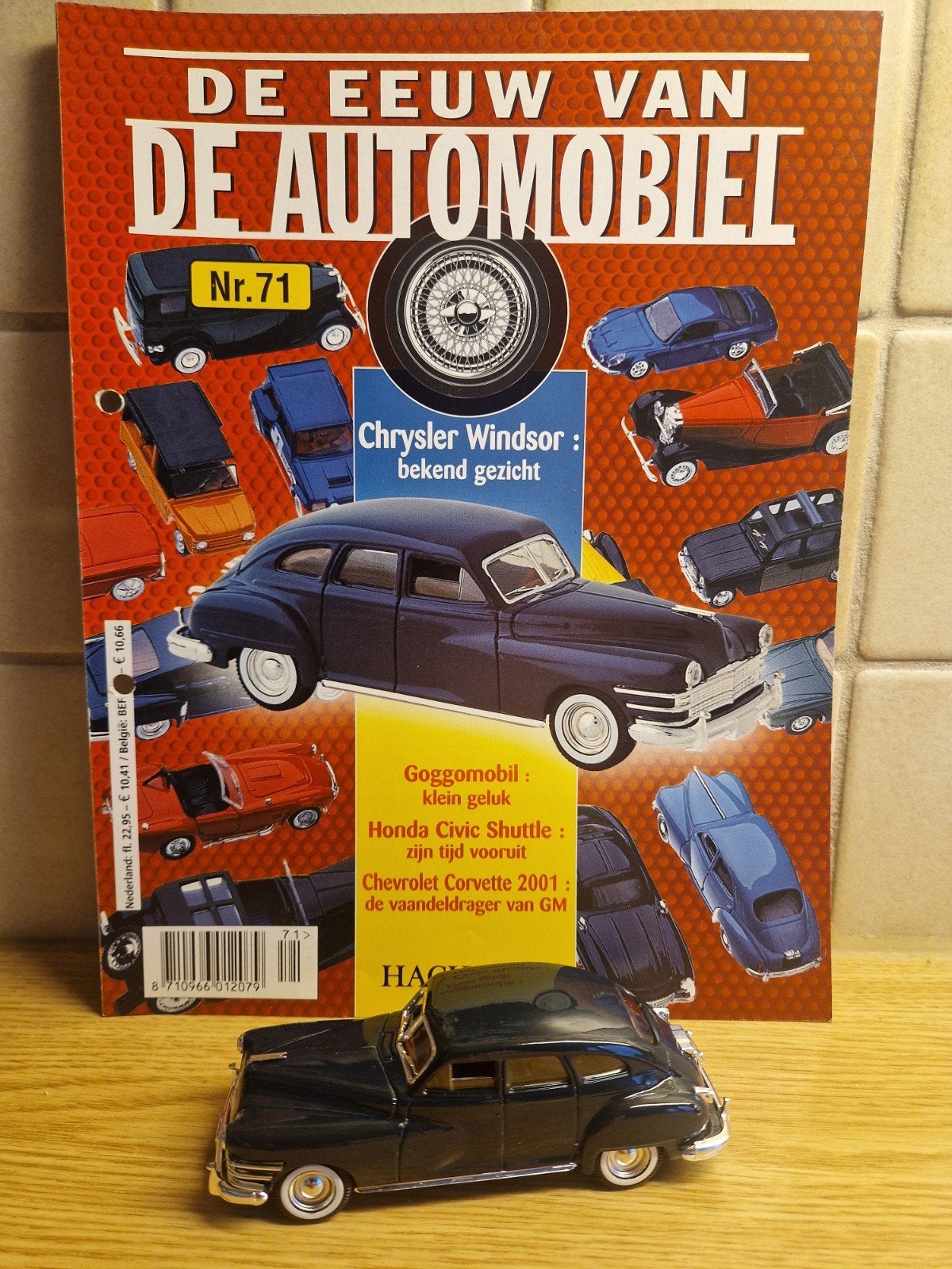 solido chrysler windsor 1948 tijdschrift doosje, Ophalen of Verzenden, Zo goed als nieuw, Auto, Solido