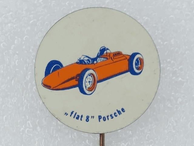 SP1866 Speldje Flat 8 Porsche, Verzamelen, Speldjes, Pins en Buttons, Ophalen of Verzenden, Gebruikt, Overige onderwerpen