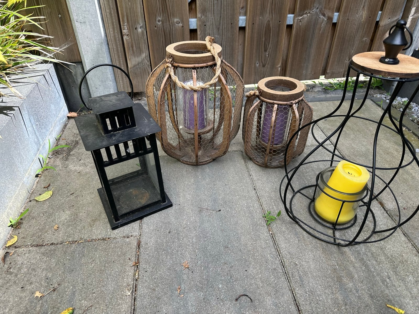 Diverse Lantaarns en Windlichten, Ophalen, Gebruikt, Lantaarn, Metaal