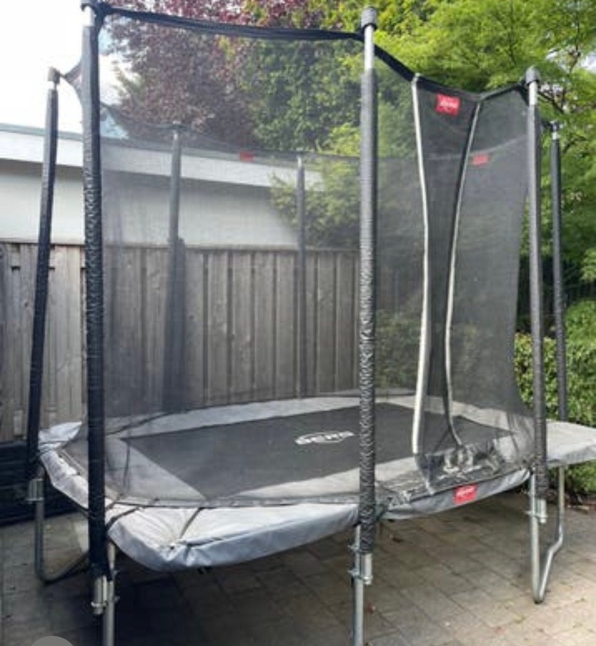 Trampoline rechthoekig, 2.80 bij 1.90 met veiligheidsnet, Ophalen, Gebruikt
