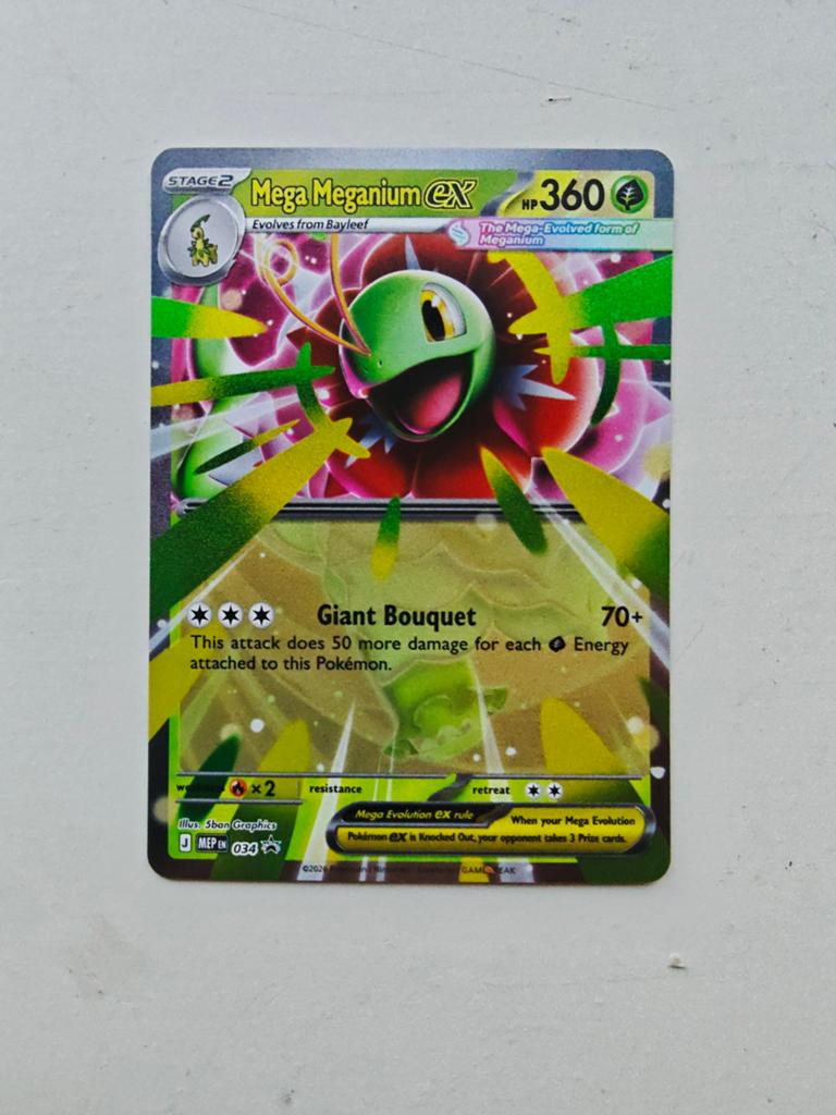 Mega Meganium EX MEP 034 Promo Ascended Heroes Pokémon Kaart, Hobby en Vrije tijd, Verzamelkaartspellen | Pokémon, Ophalen of Verzenden