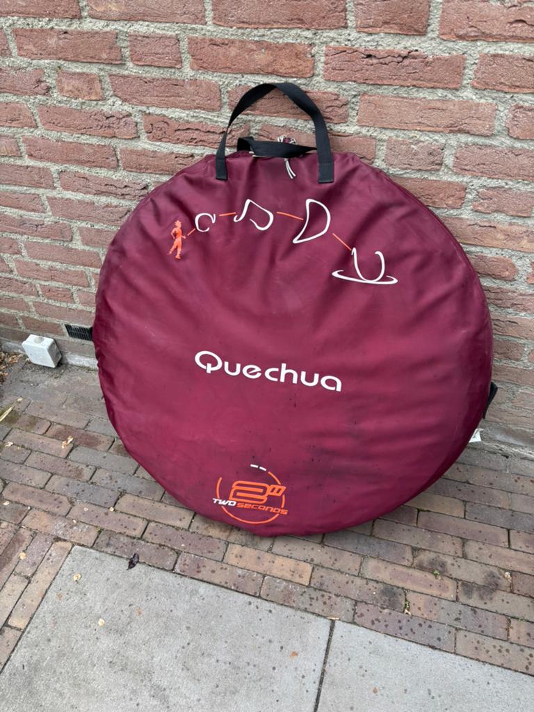 Quechua opgooitent 2 personen, Caravans en Kamperen, Tenten, Ophalen of Verzenden, Zo goed als nieuw, Tot en met 2