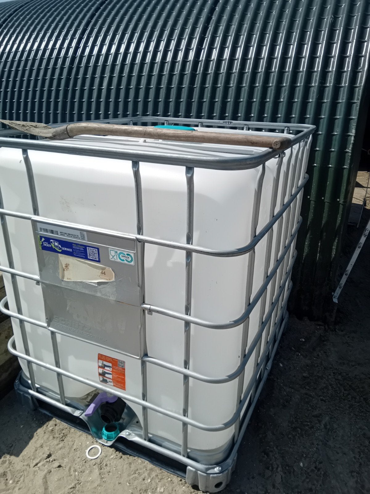 Watercontainer, 150 liter of meer, Ophalen