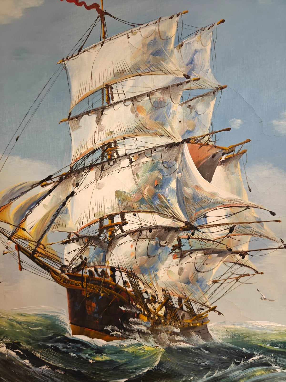 Uniek Groot Olieverf op doek John Ambrose 1960 70 x 60 cm
ma, Ophalen of Verzenden