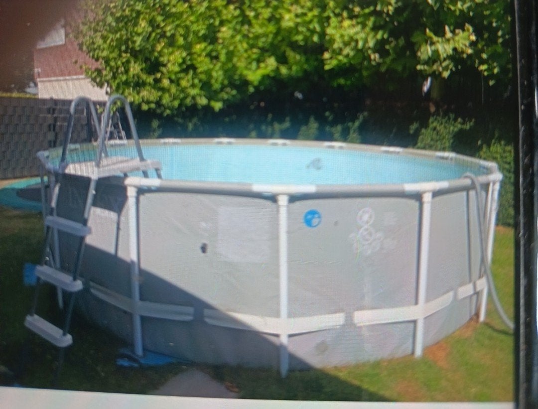 Stevig en stabiel opzetzwembad met glasfilterpomp, Tuin en Terras, Zwembaden, Ophalen of Verzenden, Rond, 300 cm of meer, Opzetzwembad