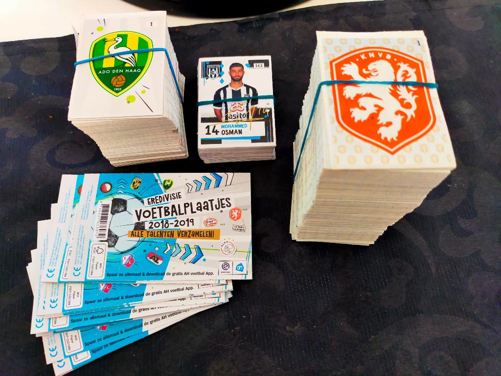 Voetbal plaatjes, Albert Heijn, Ophalen