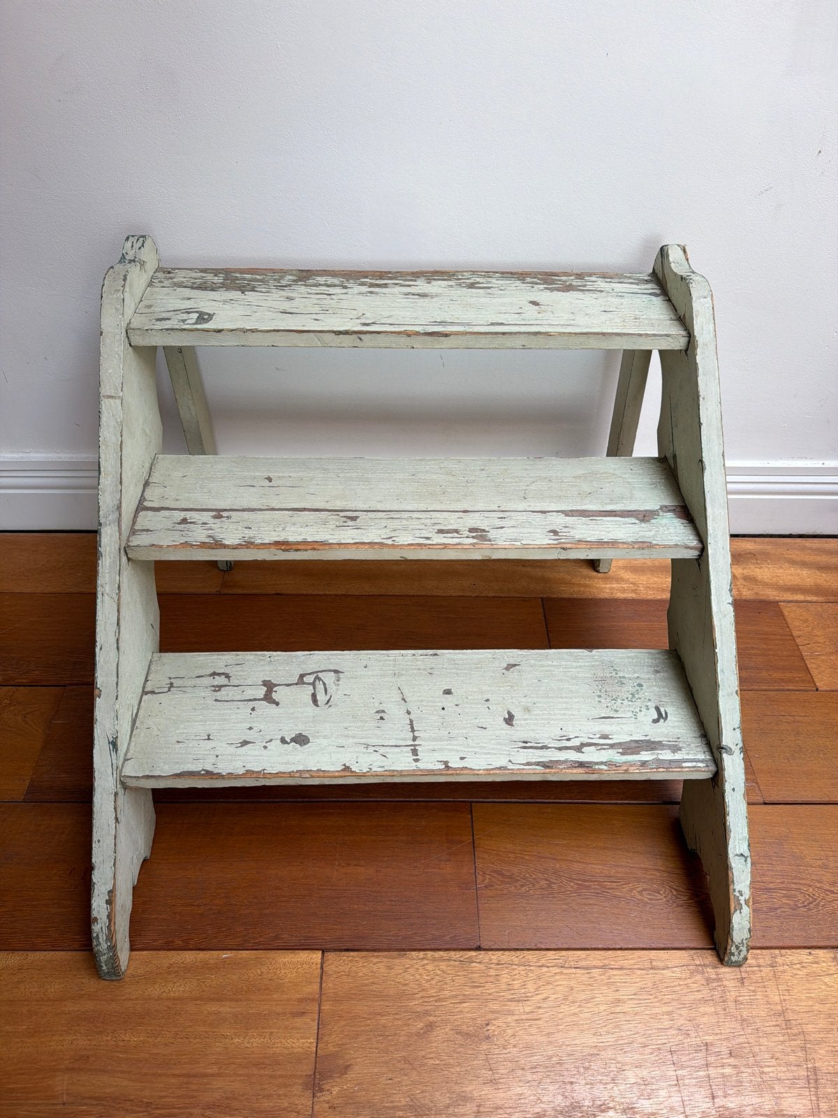 Vintage brocante houten trapje decoratief en functioneel, Ophalen, Gebruikt, Trap, Minder dan 2 meter