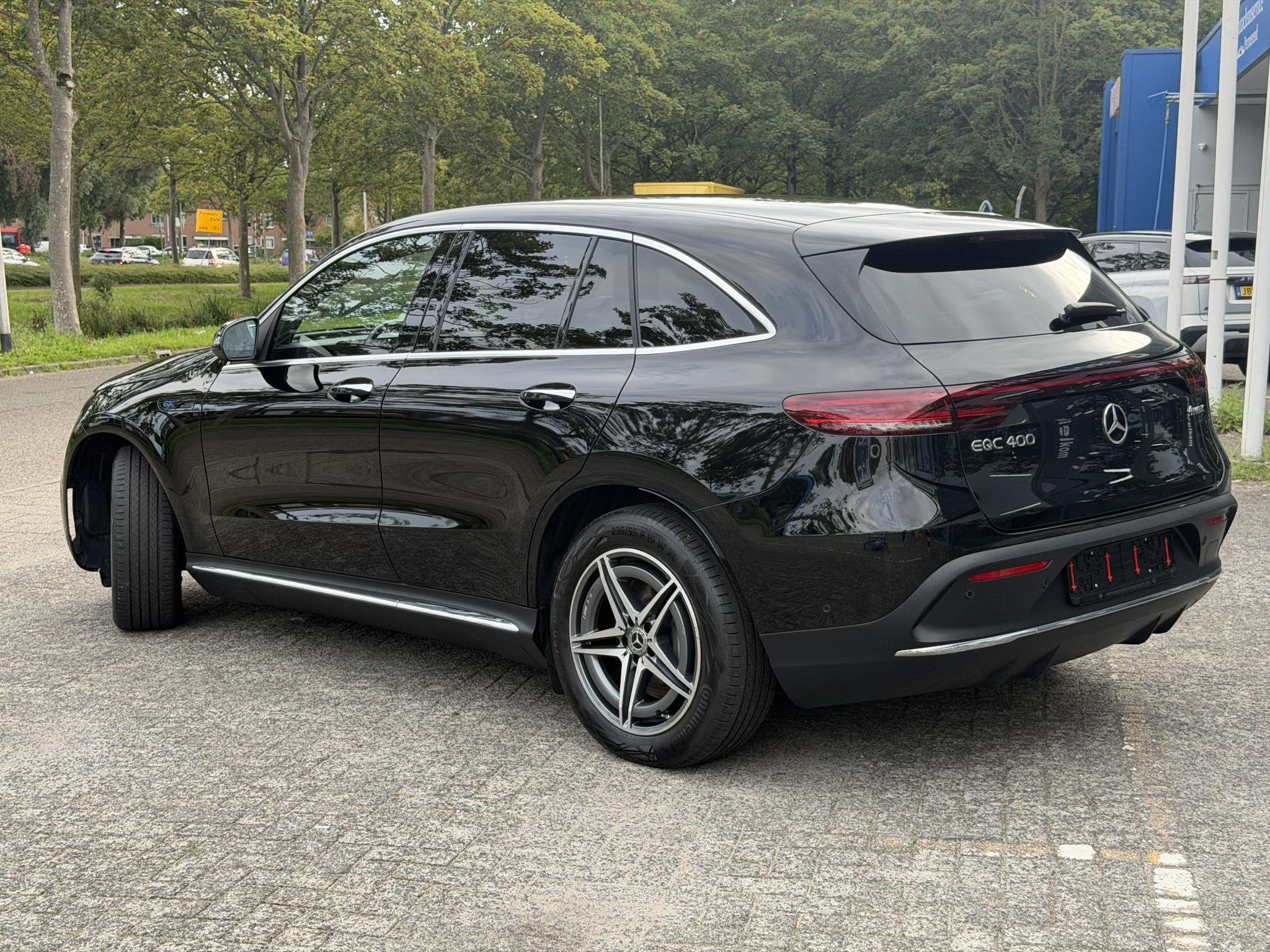 Mercedes-Benz EQC 400 4MATIC AMG Line 80 kWh|SOH 97,5%, Automaat, Stof, Gebruikt, Zwart