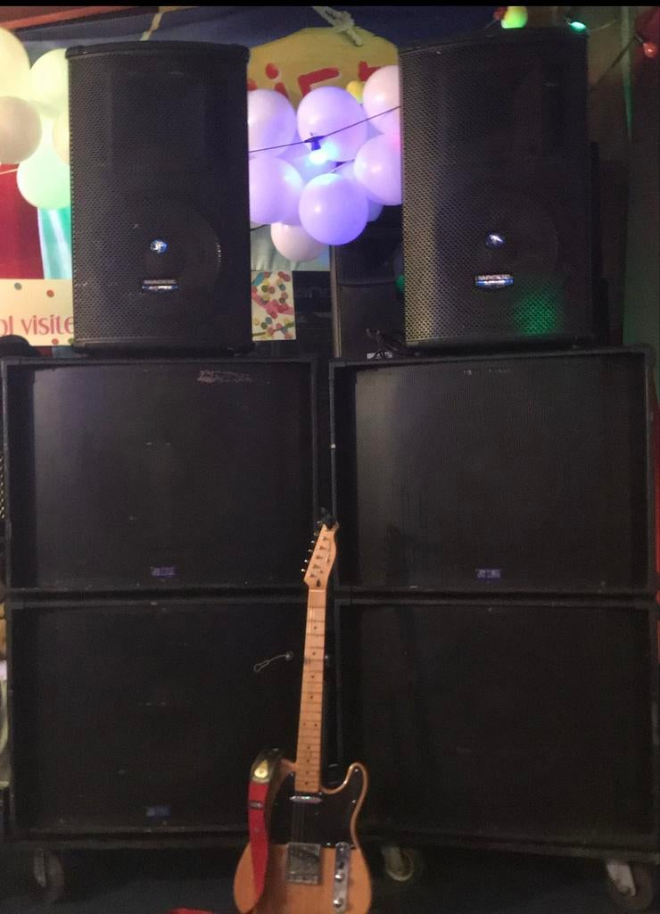 Professionele geluidsinstallatie: Mackie SA1521 & dB Technol, Audio, Tv en Foto, Luidsprekers, Overige merken, Gebruikt, Ophalen of Verzenden
