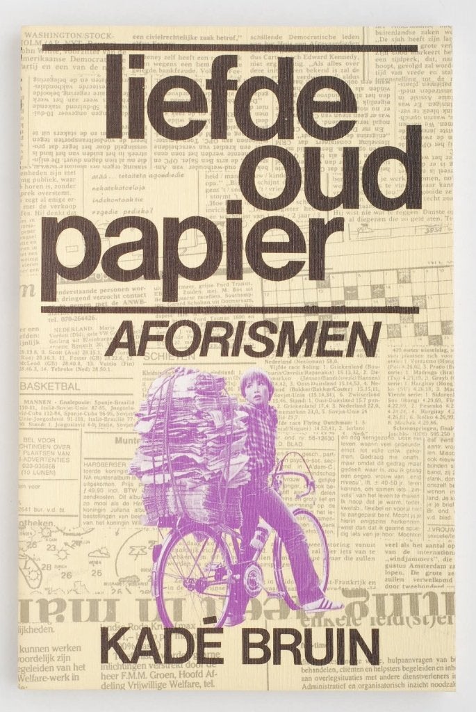 Liefde Oud Papier - Aforismen (vintage boek jaren 80), Kade Bruin, Verzenden, Zo goed als nieuw, Nederland