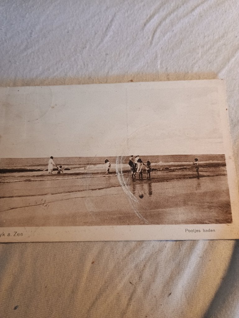 Wijk aan Zee pootjes baden, Verzenden, 1920 tot 1940, Gelopen, Noord-Holland
