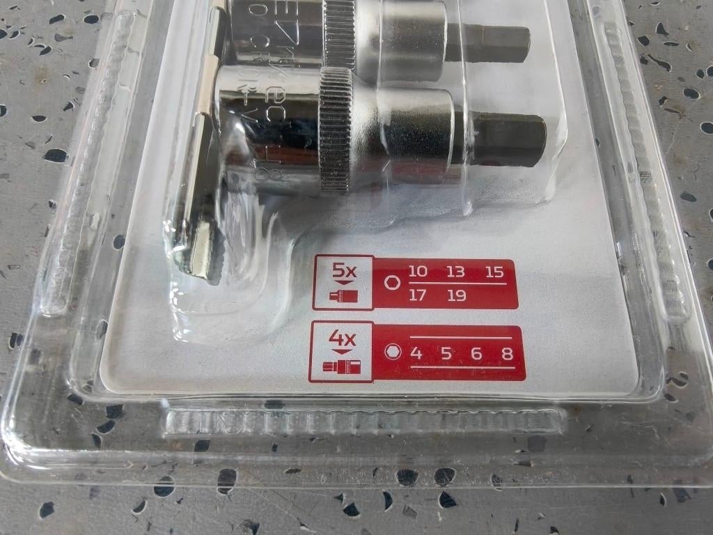 Gedore red R68008009 doppenset, aandraaikant 1/2", Nieuw, /, /, Ophalen of Verzenden
