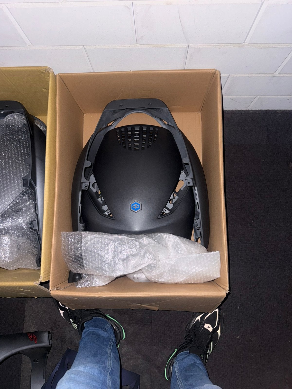 Orginele piaggio zip mat grijzen kappenset, Ophalen of Verzenden, Zo goed als nieuw, Overige soorten, Cap