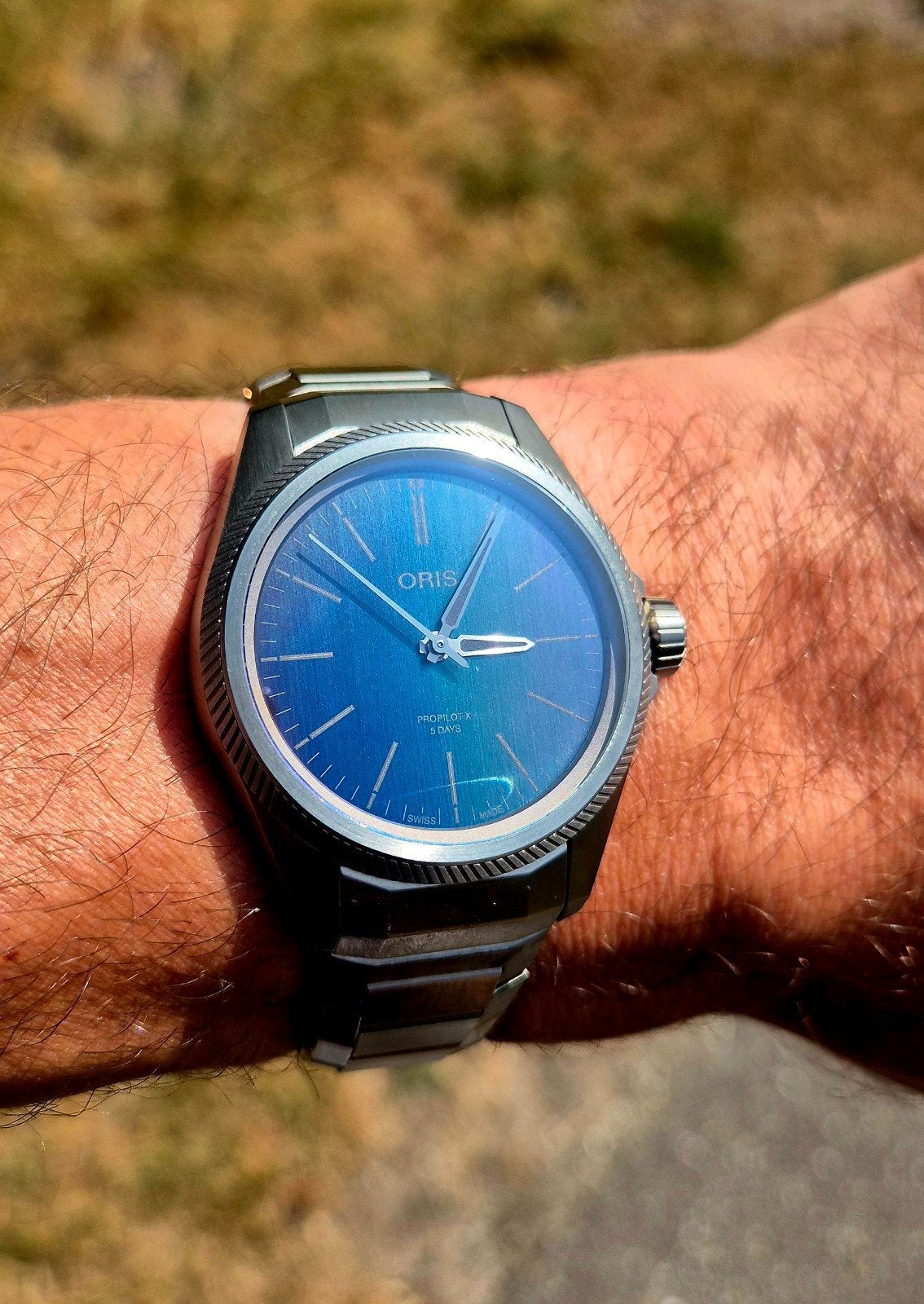 Oris pro pilot laser horloge 39mm full set 2025, Ophalen of Verzenden, Zo goed als nieuw, Staal, Overige merken