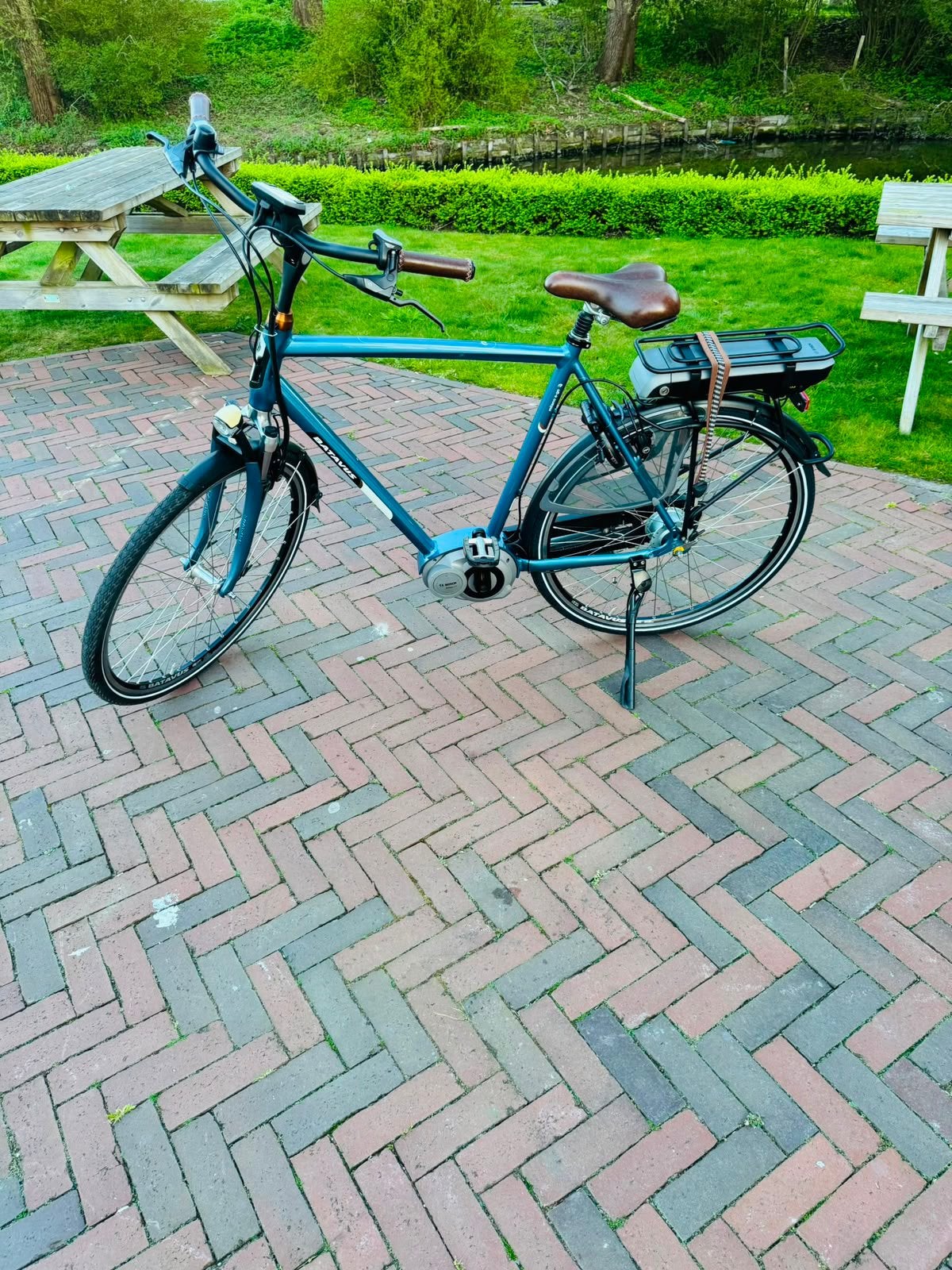 Elektrische batavus herenfiets Bosch Active Line, Fietsen en Brommers, Elektrische fietsen, Ophalen, Batavus, Zo goed als nieuw
