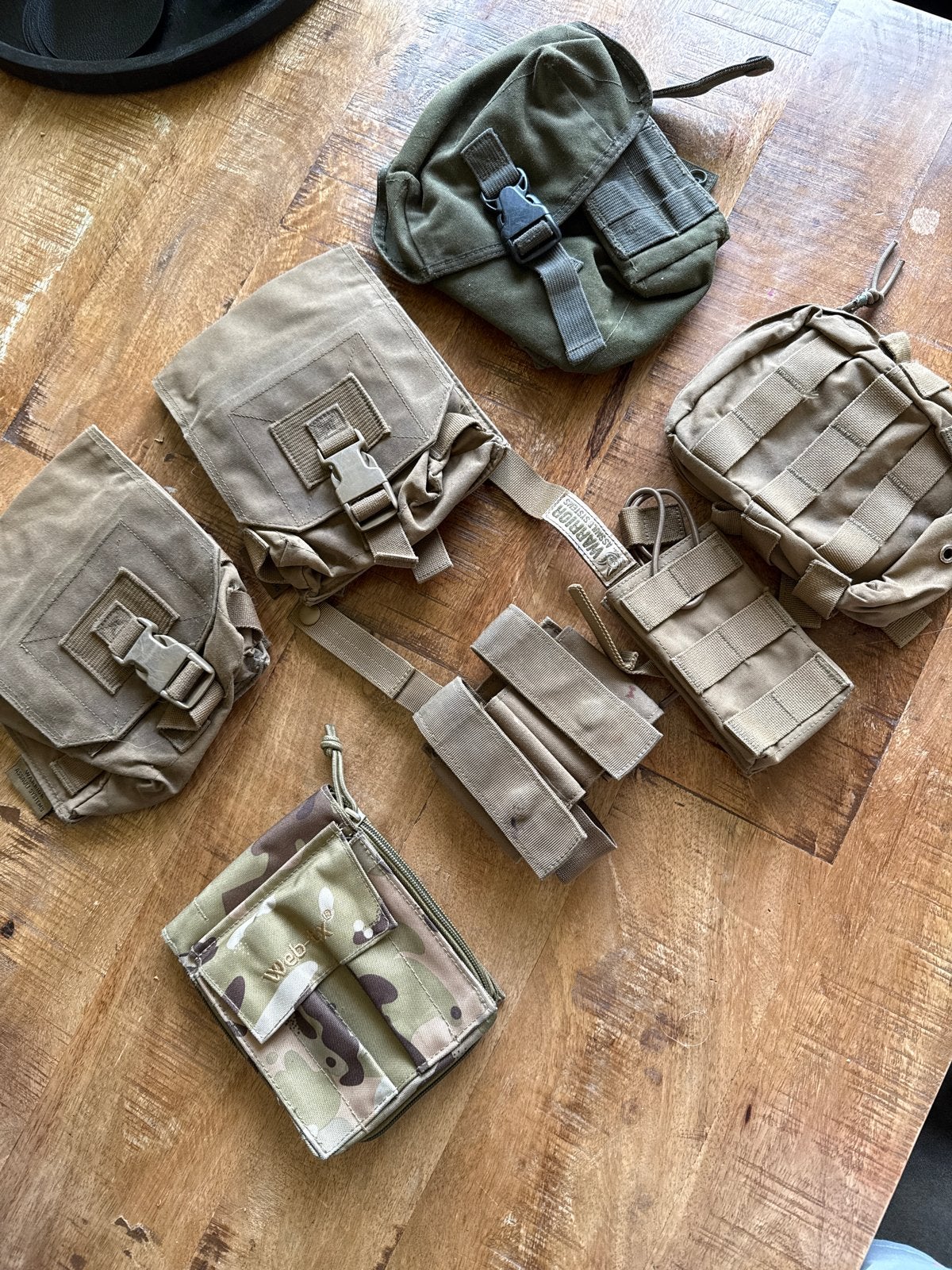 Warrior pouches opbouwtasjes defensie leger, Verzamelen, Militaria | Algemeen, Ophalen of Verzenden, Landmacht, Overige gebieden