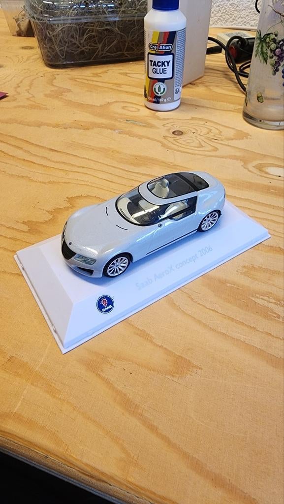 Saab AeroX Concept 2006 1:32 Model, Hobby en Vrije tijd, Modelauto's | 1:24, Ophalen of Verzenden, Gebruikt, Auto, Overige merken