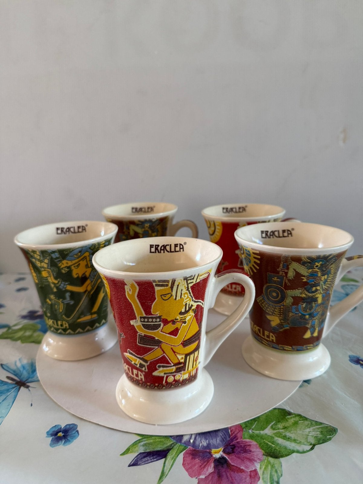 Eraclea - 5 bekers, Huis en Inrichting, Keuken | Servies, Overige merken, Ophalen of Verzenden, Zo goed als nieuw, Overige stijlen