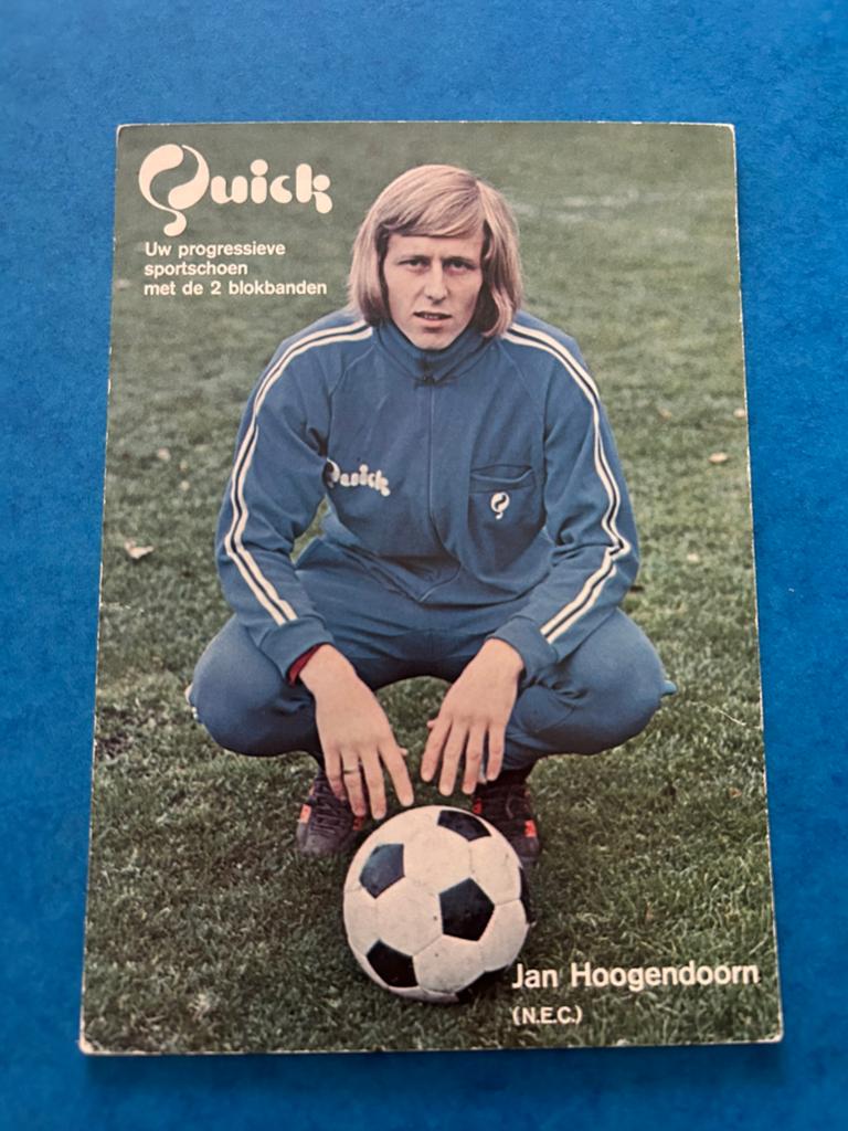 Jan Hoogendoorn - N.E.C. - Spelerskaart - Quick, Verzamelen, Sportartikelen en Voetbal, Verzenden, Zo goed als nieuw, Overige binnenlandse clubs