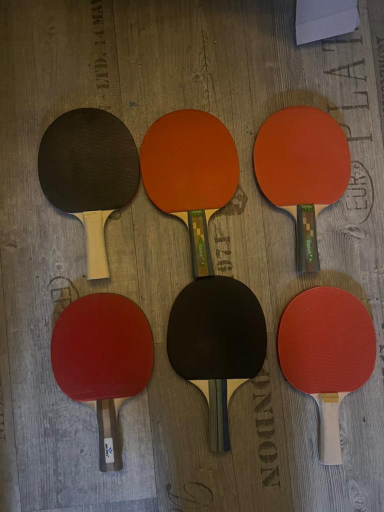 Tafeltennis badjes en balletjes, Verzenden, Gebruikt, Net, Batje(s) of Balletje(s)