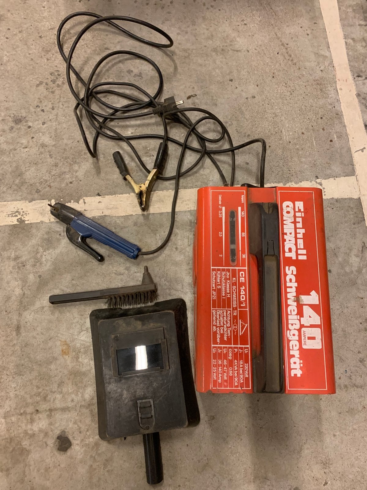 Lasapparaat, Ophalen, Gebruikt, Minder dan 150 ampère, Elektroden