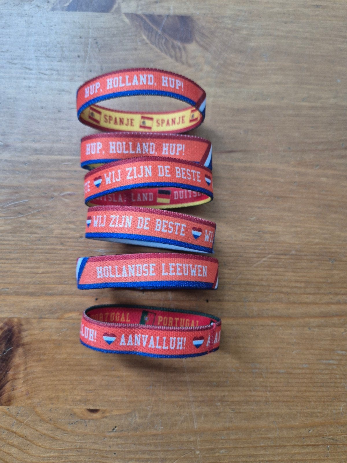 WK voetbal armbandjes bandjes, Verzamelen, Supermarktacties, Ophalen of Verzenden