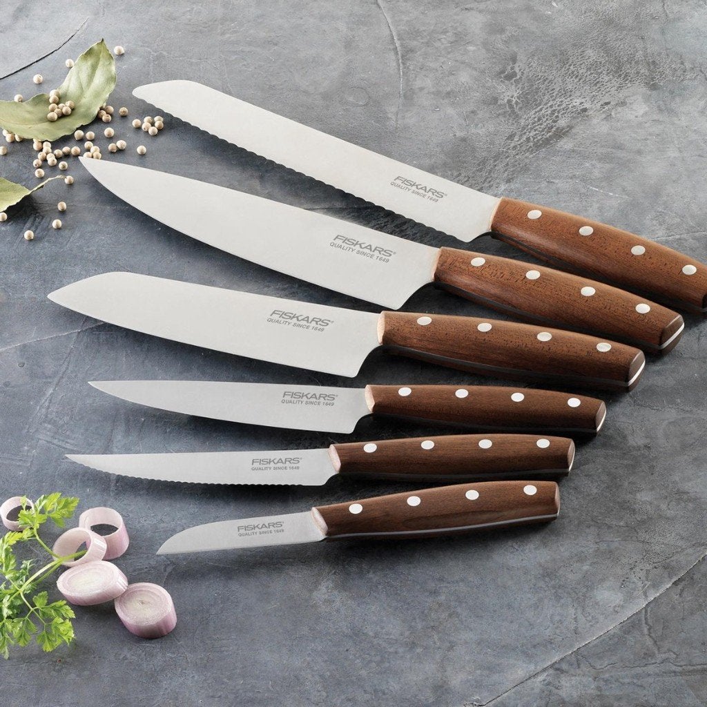 Fiskars Norr Koksmes 20cm | Nieuw in geschenkverpakking, Ophalen, Nieuw, Overige materialen