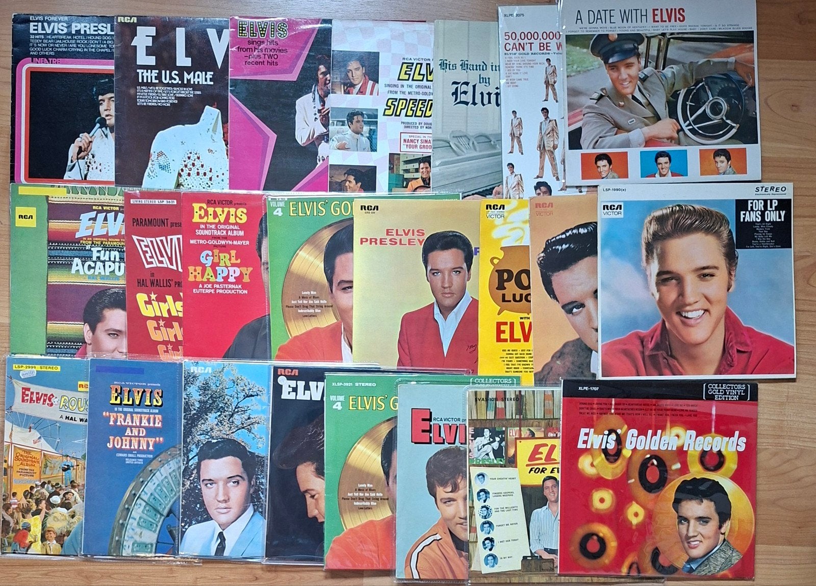 Grote unieke verzameling Elvis Presley – 42 LP’s en 6 EP’s, Fotohoes, Ophalen of Verzenden, EP