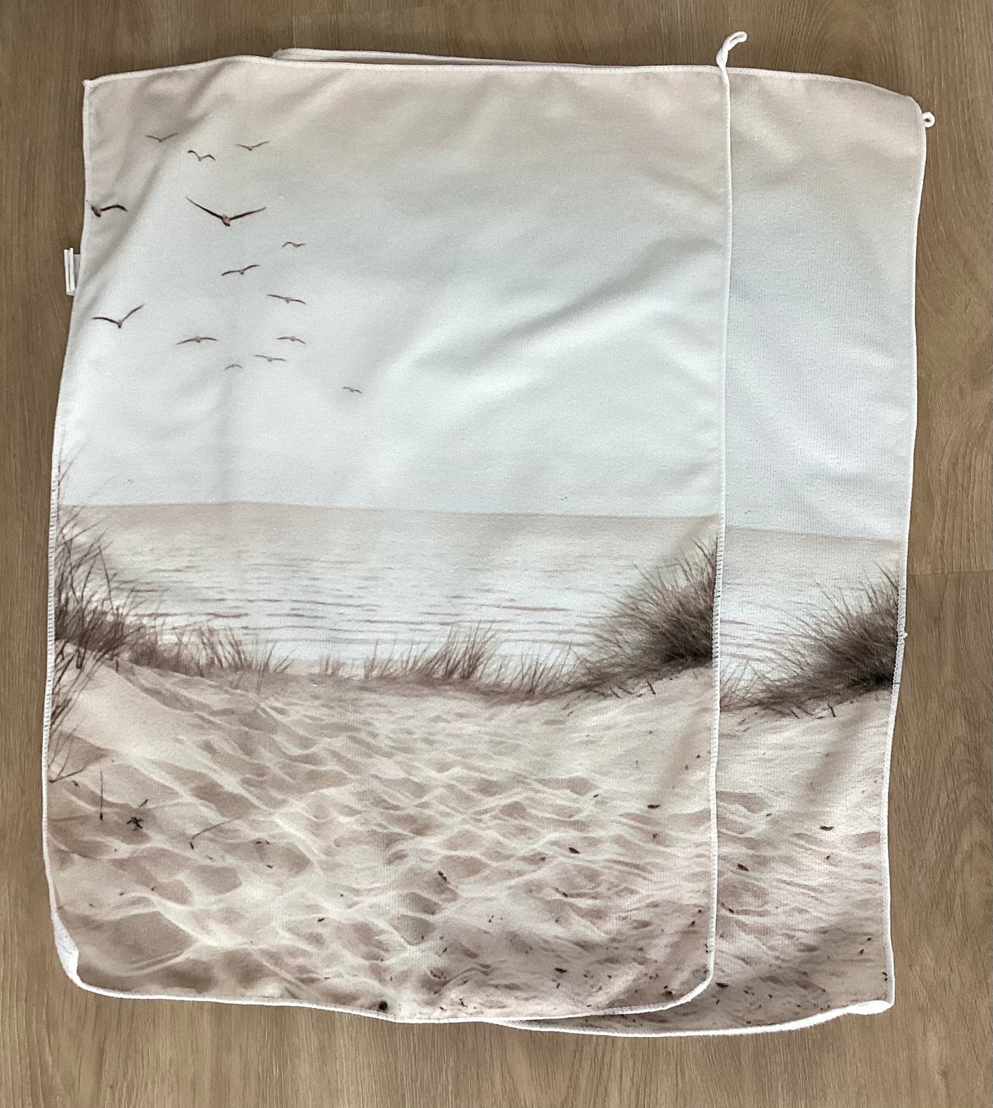 2 (gasten)doeken strand print, Ophalen of Verzenden, Zo goed als nieuw