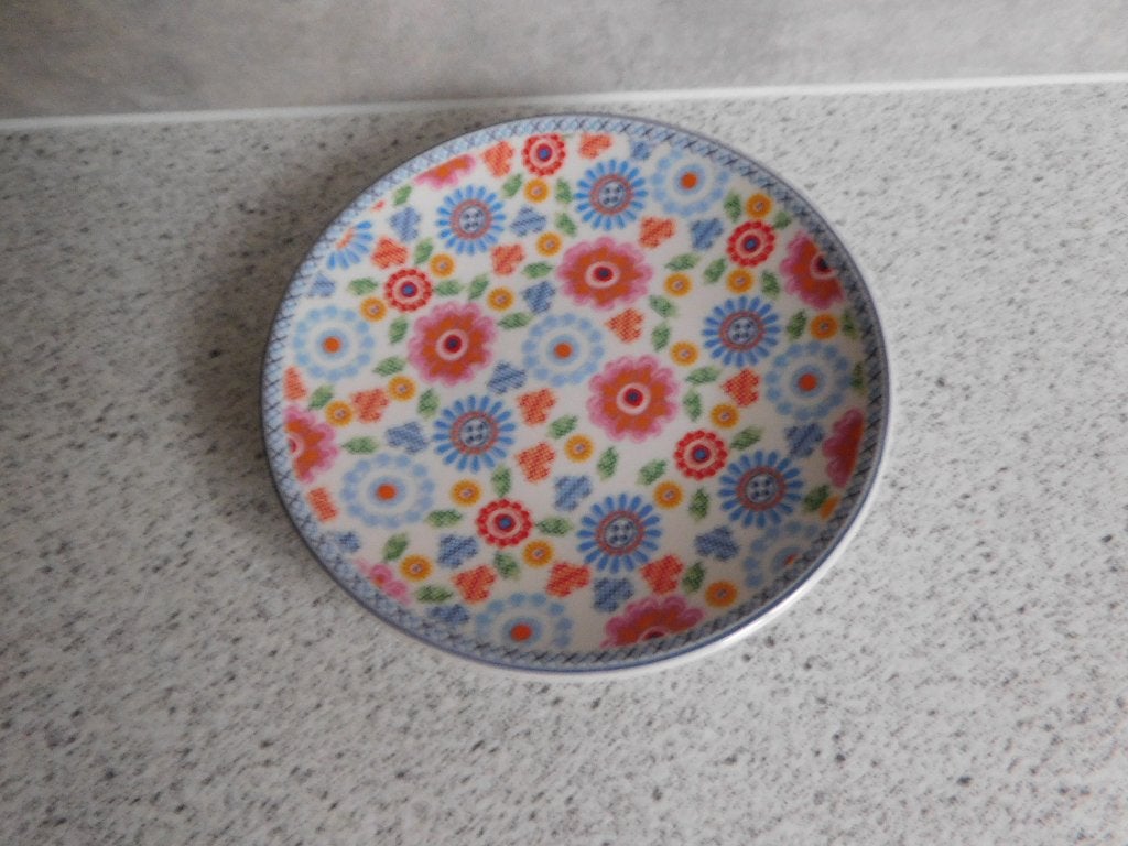 Bord Kakelbont Yvon Jaspers - 10 cm, Overige merken, Keramiek, Landelijk/Boerenbont, Ophalen of Verzenden