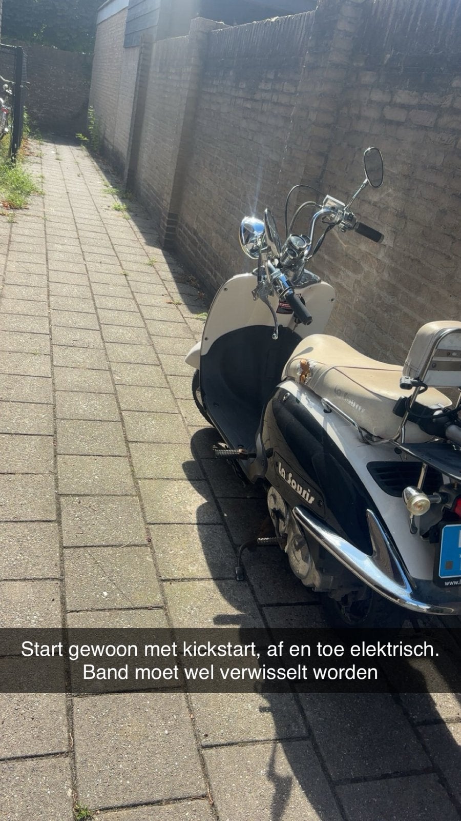 La Souris Scooter, Ophalen, Gebruikt