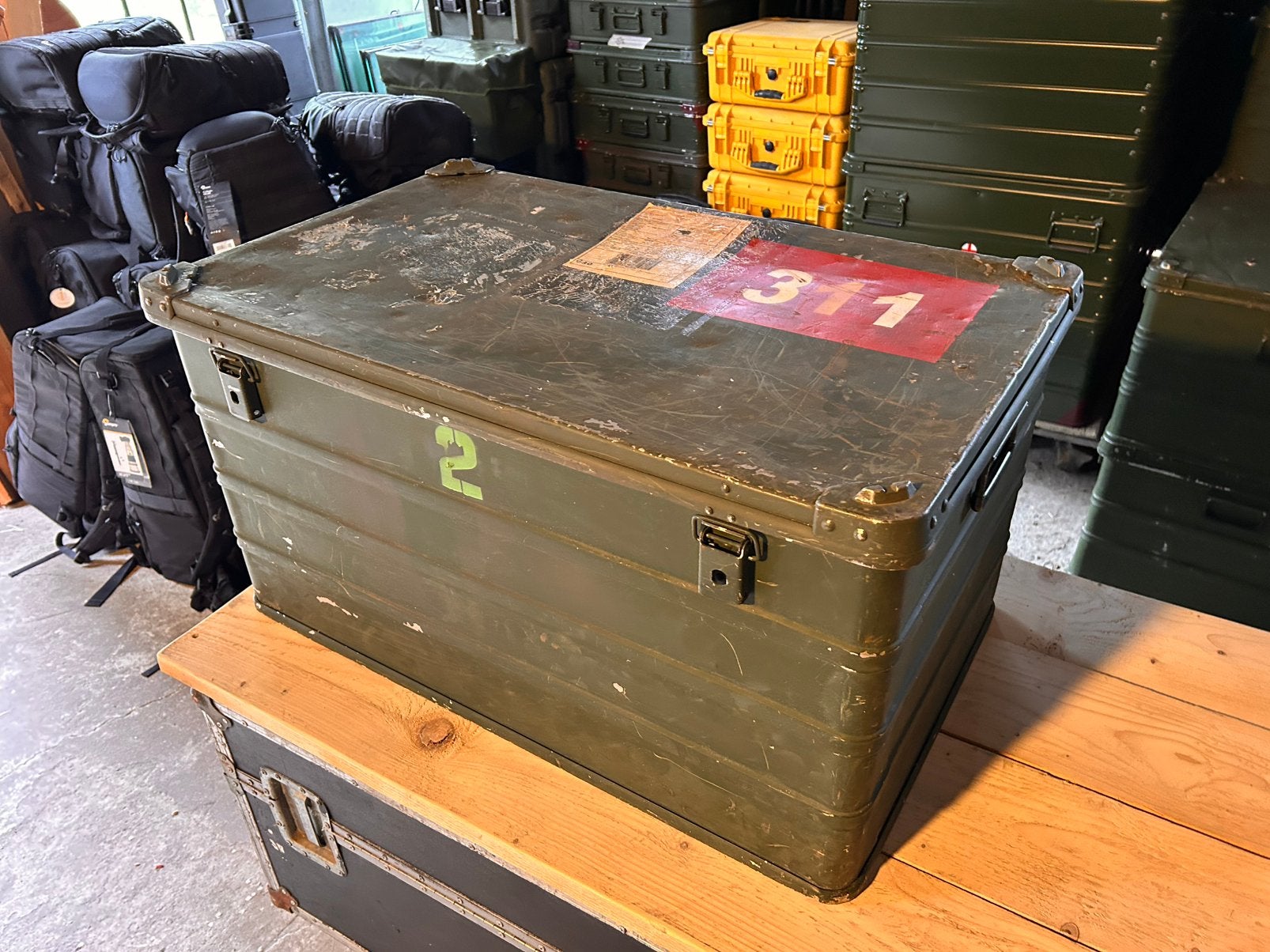 Defensie transport kist, inclusief thuisbezorgd, Gebruikt, 50 tot 100 cm, Ophalen of Verzenden, Metaal