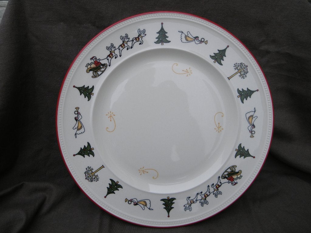 Wedgwood WINDSOR KERST  Taart/Gebaksbord Ø 31 cm, Huis en Inrichting, Ophalen of Verzenden, Zo goed als nieuw, Bord(en), Wedgwood