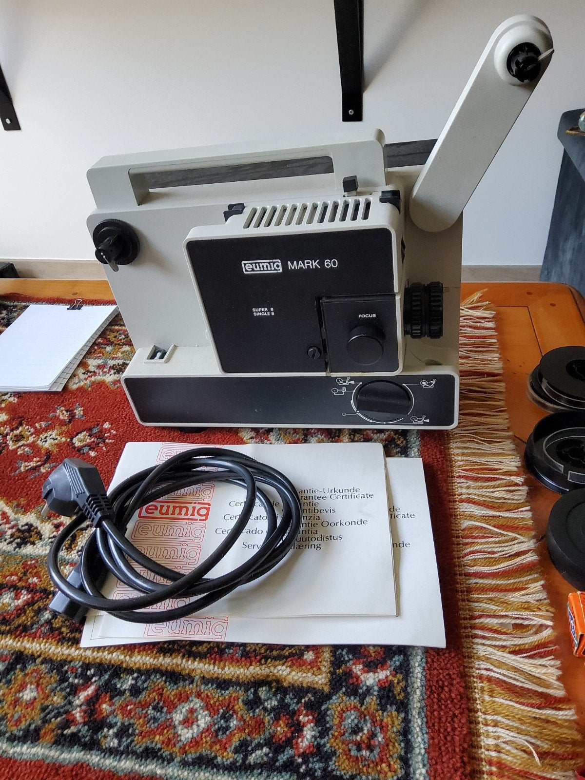 Eumig Mark  60 projector single super 8, Ophalen of Verzenden, 1960 tot 1980, Projector