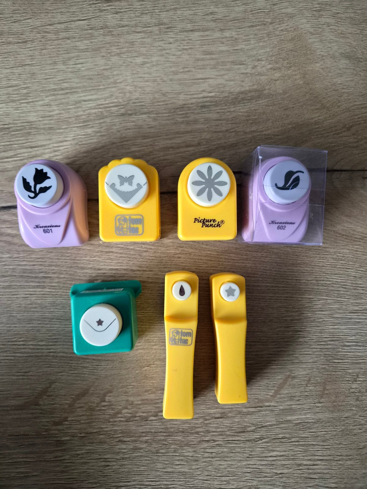 Set van diverse ponsen voor knutselprojecten, Gebruikt, Gereedschap of Toebehoren, Meerkleurig, Ophalen of Verzenden