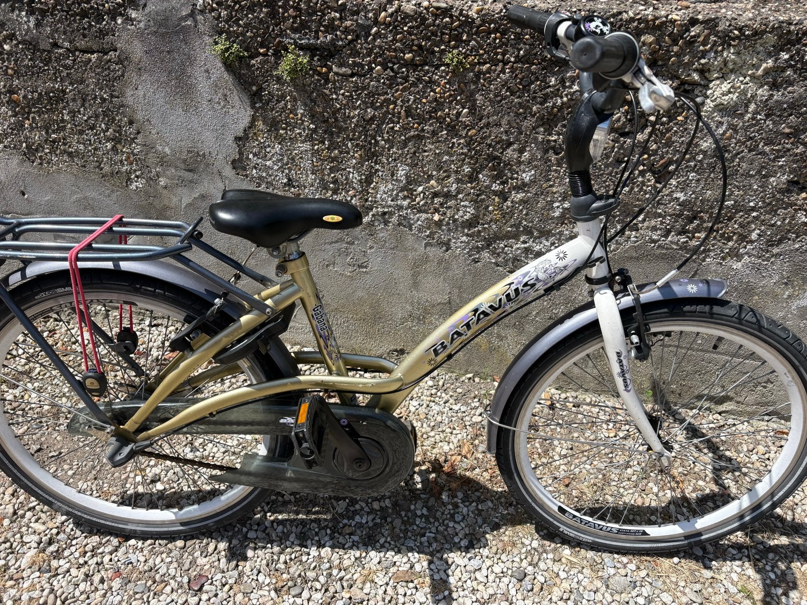 Batavus Gabana kinderfiets - 24 inch, Fietsen en Brommers, Ophalen, Terugtraprem, Gebruikt, Versnellingen