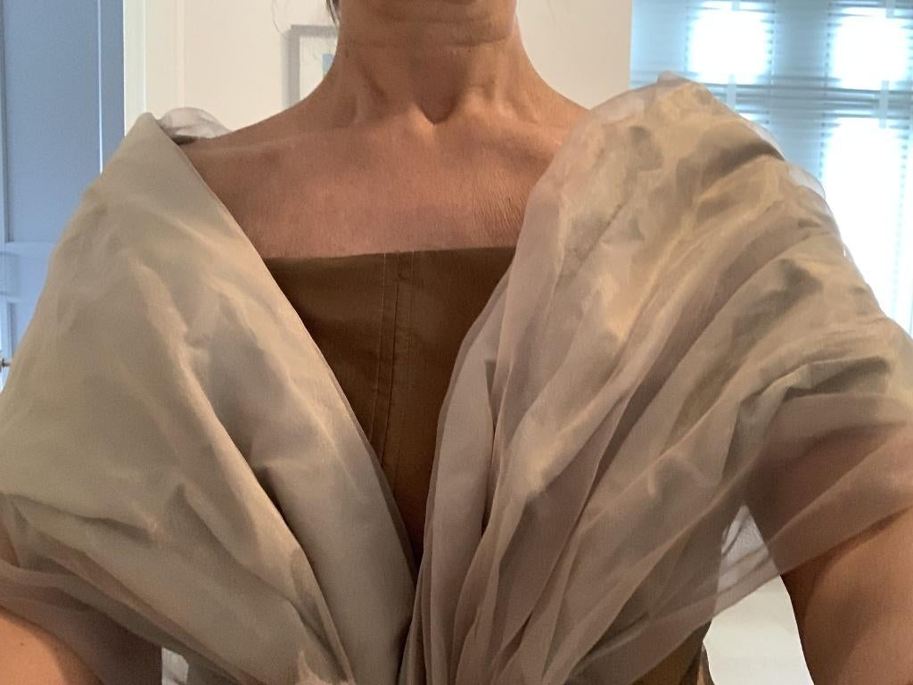 Nieuwe unieke elegante stola voor gala feest of huwelijk, Ophalen, Overige typen, Beige, Maat 42/44 (L)
