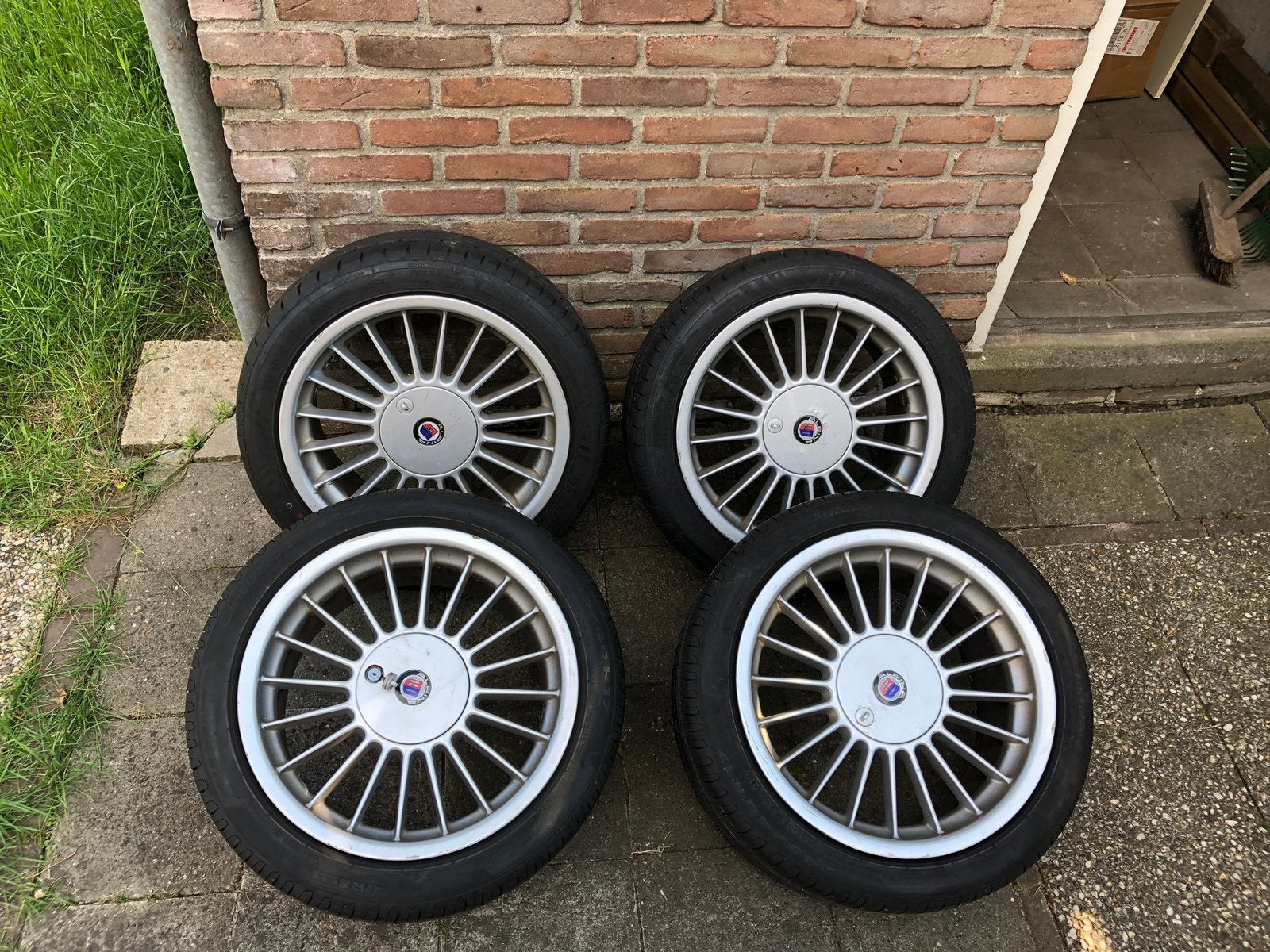 Originele set Alpina 17 inch classics softline breedset, Ophalen, Velg(en), 17 inch, Zomerbanden