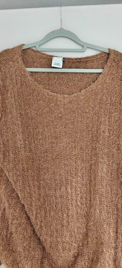 Fos Amsterdam Chenille Trui xxl, Kleding | Dames, Truien en Vesten, Fos Amsterdam, Beige, Maat 46/48 (XL) of groter, Ophalen of Verzenden