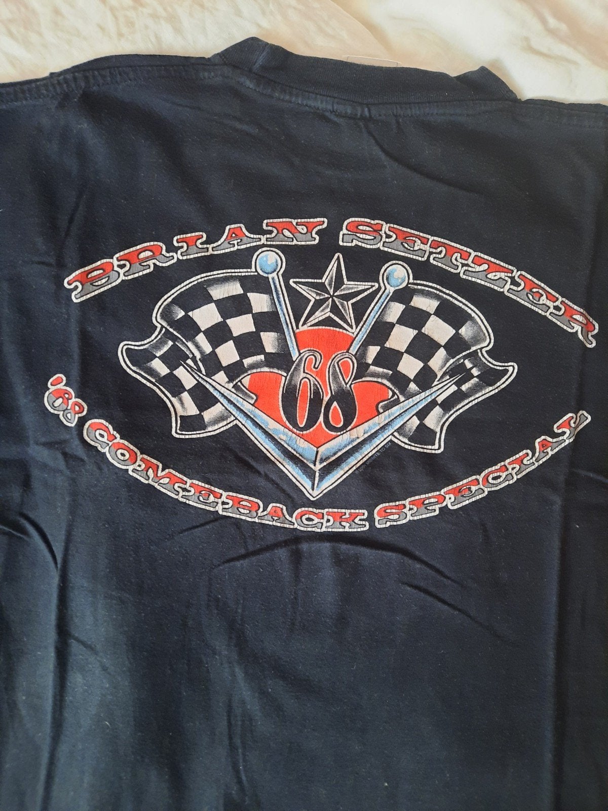 Brian Setzer '68 Comeback Special T-shirt M, Maat 48/50 (M), Zwart, Ophalen of Verzenden, Gedragen
